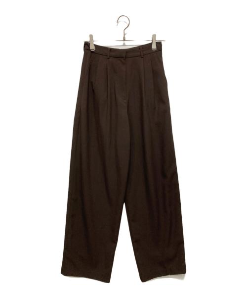 CLANE（クラネ）CLANE (クラネ) BASIC TUCK PANTS ブラウン サイズ:SIZE 1の古着・服飾アイテム