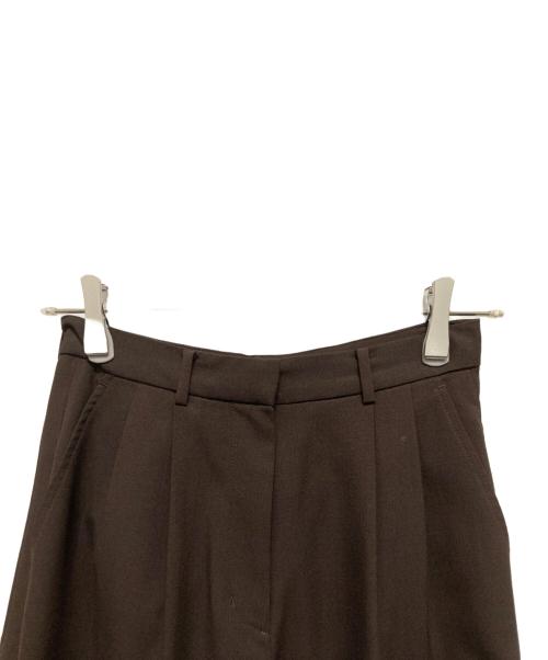 CLANE（クラネ）CLANE (クラネ) BASIC TUCK PANTS ブラウン サイズ:SIZE 1の古着・服飾アイテム