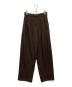 CLANE（クラネ）の古着「BASIC TUCK PANTS」｜ブラウン