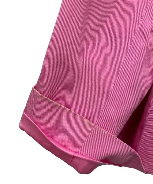 DRAWER（ドゥロワー）DRAWER (ドゥロワー) コットンシルクノーカラージャケット ピンク サイズ:36の古着・服飾アイテム
