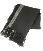 Yohji Yamamoto pour hommeヨウジヤマモト プールオム）の古着「大判ストール」｜グレー×ホワイト