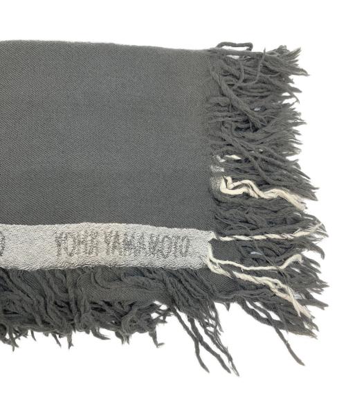 Yohji Yamamoto pour homme（ヨウジヤマモト プールオム）Yohji Yamamoto pour homme (ヨウジヤマモト プールオム) 大判ストール グレー×ホワイトの古着・服飾アイテム