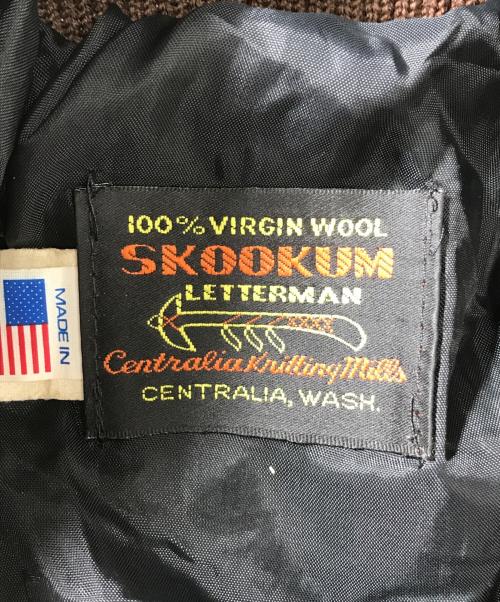 skookum（スクーカム）skookum (スクーカム) スタジャン ブラウン サイズ:36の古着・服飾アイテム