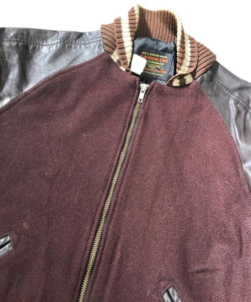 skookum（スクーカム）skookum (スクーカム) スタジャン ブラウン サイズ:36の古着・服飾アイテム