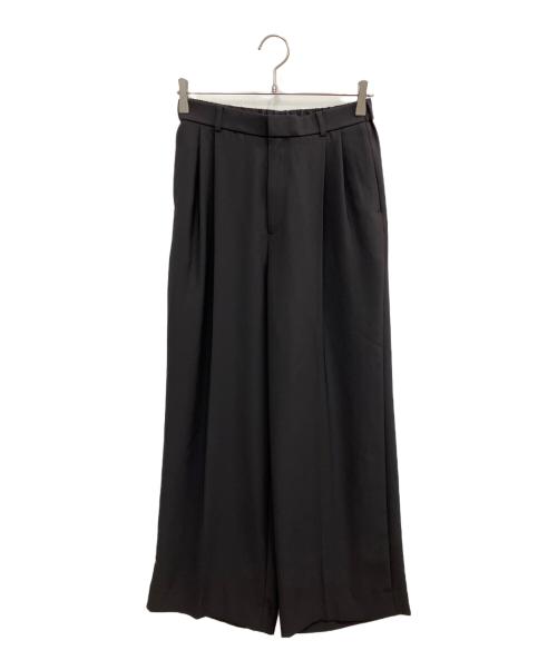 UNITED ARROWS（ユナイテッドアローズ）UNITED ARROWS (ユナイテッドアローズ) ポリエステル 2タック ワイドパンツ グレー サイズ:SIZE 38の古着・服飾アイテム
