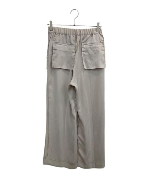 UNITED ARROWS（ユナイテッドアローズ）UNITED ARROWS (ユナイテッドアローズ) ポリエステル 2タック ワイドパンツ アイボリー サイズ:SIZE 38の古着・服飾アイテム