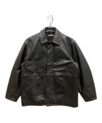 FREAK'S STOREフリークスストア）の古着「カーフレザージャケット」｜ブラック