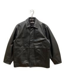 FREAK'S STORE（フリークスストア）の古着「カーフレザージャケット」｜ブラック