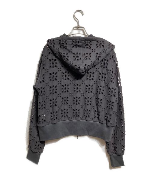 masu（エムエーエスユー）masu (エムエーエスユー) FLOWER HOLE ZIP-UP SWEAT PARKA ブラック サイズ:46の古着・服飾アイテム