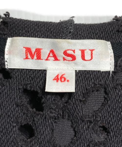 masu（エムエーエスユー）masu (エムエーエスユー) FLOWER HOLE ZIP-UP SWEAT PARKA ブラック サイズ:46の古着・服飾アイテム