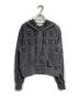 masu（エムエーエスユー）の古着「FLOWER HOLE ZIP-UP SWEAT PARKA」｜ブラック