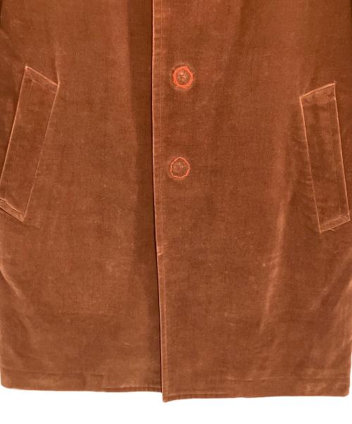 ROBE DE CHAMBRE COMME DES GARCONS（ローブドシャンブル コムデギャルソン）ROBE DE CHAMBRE COMME DES GARCONS (ローブドシャンブル コムデギャルソン) ベロアコート ブラウン サイズ:Freeの古着・服飾アイテム