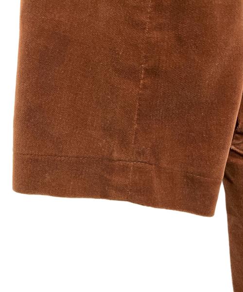 ROBE DE CHAMBRE COMME DES GARCONS（ローブドシャンブル コムデギャルソン）ROBE DE CHAMBRE COMME DES GARCONS (ローブドシャンブル コムデギャルソン) ベロアコート ブラウン サイズ:Freeの古着・服飾アイテム