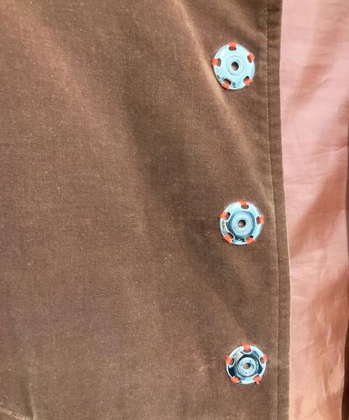 ROBE DE CHAMBRE COMME DES GARCONS（ローブドシャンブル コムデギャルソン）ROBE DE CHAMBRE COMME DES GARCONS (ローブドシャンブル コムデギャルソン) ベロアコート ブラウン サイズ:Freeの古着・服飾アイテム