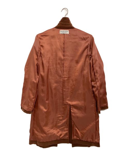 ROBE DE CHAMBRE COMME DES GARCONS（ローブドシャンブル コムデギャルソン）ROBE DE CHAMBRE COMME DES GARCONS (ローブドシャンブル コムデギャルソン) ベロアコート ブラウン サイズ:Freeの古着・服飾アイテム