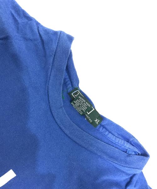 POLO RALPH LAUREN（ポロ・ラルフローレン）POLO RALPH LAUREN (ポロ・ラルフローレン) 1992 ロゴTシャツ ブルー サイズ:XLの古着・服飾アイテム