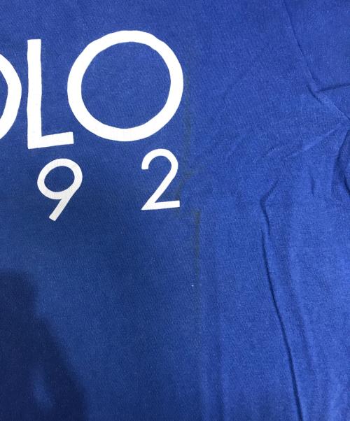 POLO RALPH LAUREN（ポロ・ラルフローレン）POLO RALPH LAUREN (ポロ・ラルフローレン) 1992 ロゴTシャツ ブルー サイズ:XLの古着・服飾アイテム