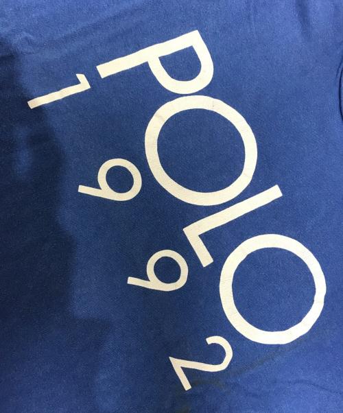 POLO RALPH LAUREN（ポロ・ラルフローレン）POLO RALPH LAUREN (ポロ・ラルフローレン) 1992 ロゴTシャツ ブルー サイズ:XLの古着・服飾アイテム
