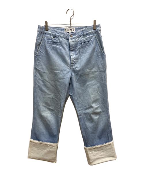 LOEWE（ロエベ）LOEWE (ロエベ) フィッシャーマンデニムパンツ ブルー サイズ:SIZE 40の古着・服飾アイテム
