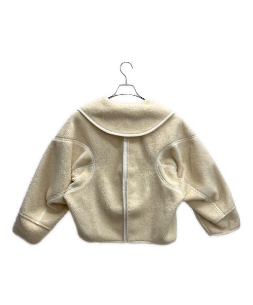 nagonstans（ナゴンスタンス）nagonstans (ナゴンスタンス) リバーシブルボアコート アイボリー サイズ:Mの古着・服飾アイテム