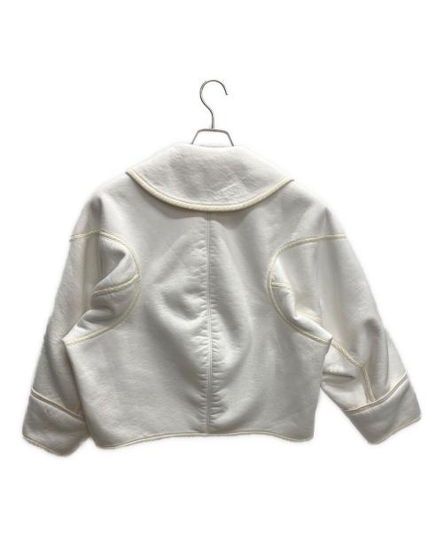 nagonstans（ナゴンスタンス）nagonstans (ナゴンスタンス) リバーシブルボアコート アイボリー サイズ:Mの古着・服飾アイテム