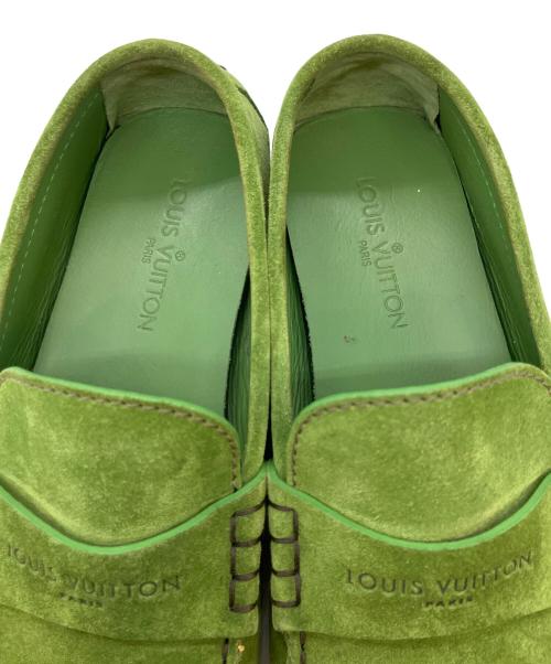 LOUIS VUITTON（ルイ ヴィトン）LOUIS VUITTON (ルイ ヴィトン) ドライビングシューズ グリーン サイズ:SIZE 8の古着・服飾アイテム