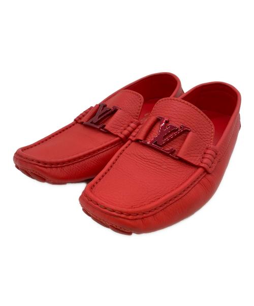 LOUIS VUITTON（ルイ ヴィトン）LOUIS VUITTON (ルイ ヴィトン) モンテカルロ　ドライビングシューズ レッド サイズ:SIZE 8の古着・服飾アイテム