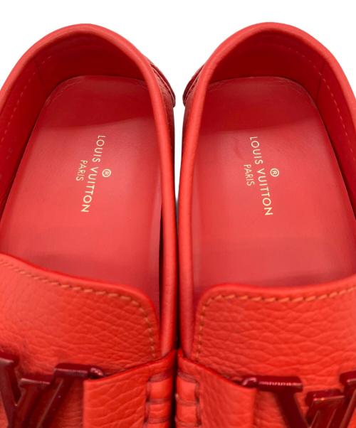 LOUIS VUITTON（ルイ ヴィトン）LOUIS VUITTON (ルイ ヴィトン) モンテカルロ　ドライビングシューズ レッド サイズ:SIZE 8の古着・服飾アイテム