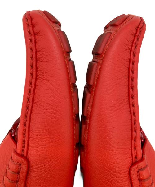 LOUIS VUITTON（ルイ ヴィトン）LOUIS VUITTON (ルイ ヴィトン) モンテカルロ　ドライビングシューズ レッド サイズ:SIZE 8の古着・服飾アイテム