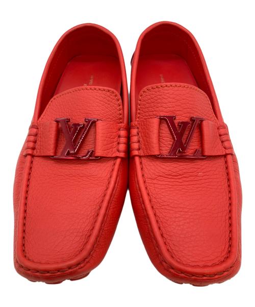 LOUIS VUITTON（ルイ ヴィトン）LOUIS VUITTON (ルイ ヴィトン) モンテカルロ　ドライビングシューズ レッド サイズ:SIZE 8の古着・服飾アイテム
