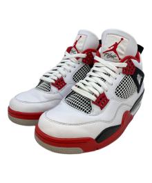NIKE（ナイキ）の古着「AIR JORDAN 4 RETRO」｜ホワイト×レッド