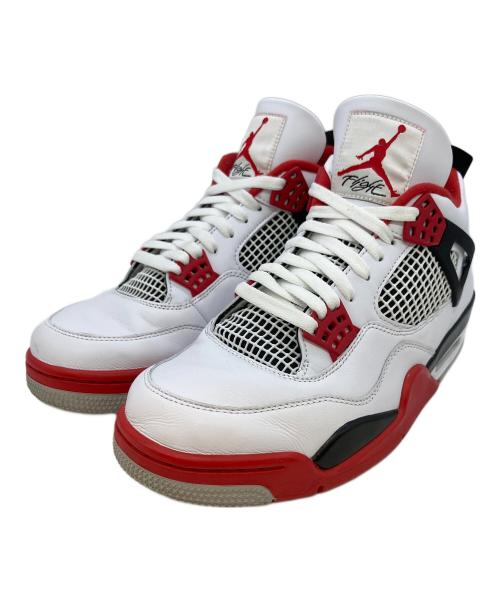 NIKE（ナイキ）NIKE (ナイキ) AIR JORDAN 4 RETRO ホワイト×レッド サイズ:SIZE 28cmの古着・服飾アイテム