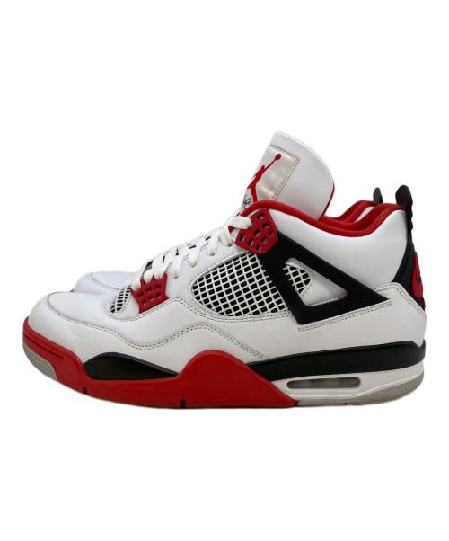 NIKE（ナイキ）NIKE (ナイキ) AIR JORDAN 4 RETRO ホワイト×レッド サイズ:SIZE 28cmの古着・服飾アイテム