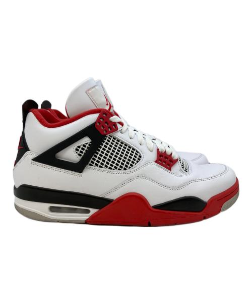 NIKE（ナイキ）NIKE (ナイキ) AIR JORDAN 4 RETRO ホワイト×レッド サイズ:SIZE 28cmの古着・服飾アイテム