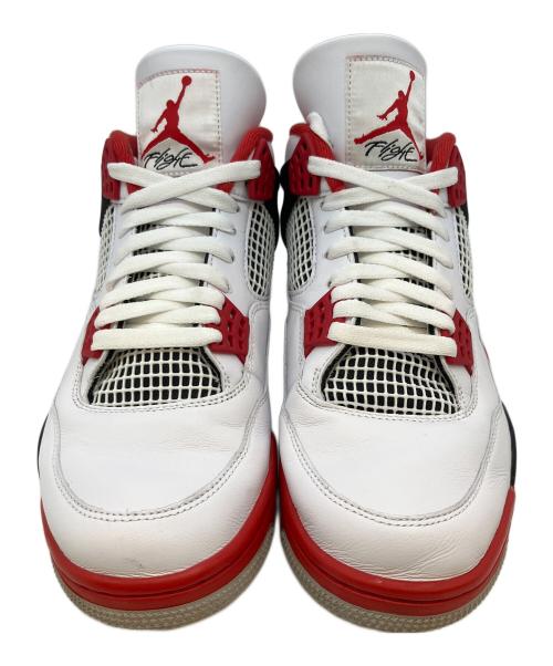 NIKE（ナイキ）NIKE (ナイキ) AIR JORDAN 4 RETRO ホワイト×レッド サイズ:SIZE 28cmの古着・服飾アイテム