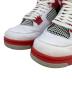 NIKE (ナイキ) AIR JORDAN 4 RETRO ホワイト×レッド サイズ:SIZE 28cm：12000円
