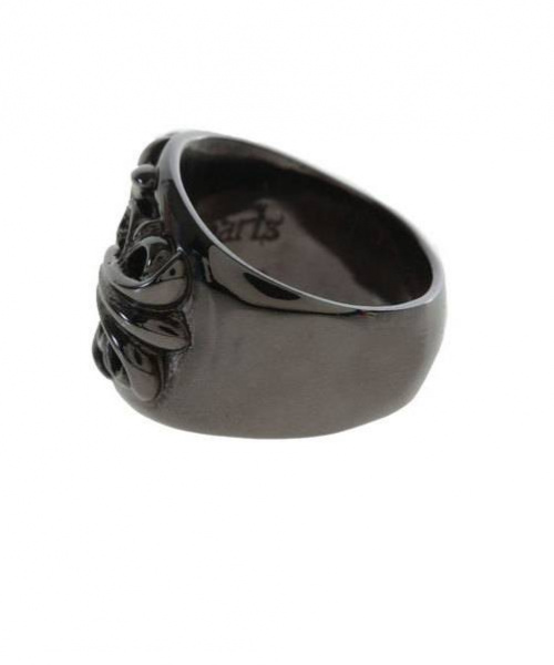CHROME HEARTS（クロムハーツ）CHROME HEARTS(クロムハーツ) キーパーリング ブラックロジウム ブラック サイズ18.5号 1ダイヤの古着・服飾アイテム