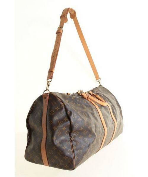 LOUIS VUITTON（ルイ ヴィトン）LOUIS VUITTON (ルイヴィトン) キーポルバンドリエール60/ストラップ付きソフトボストンバッ ブラウン サイズ:60の古着・服飾アイテム