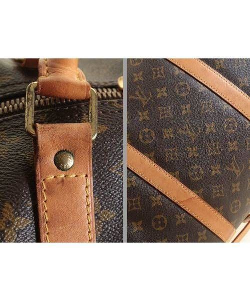 LOUIS VUITTON（ルイ ヴィトン）LOUIS VUITTON (ルイヴィトン) キーポルバンドリエール60/ストラップ付きソフトボストンバッ ブラウン サイズ:60の古着・服飾アイテム