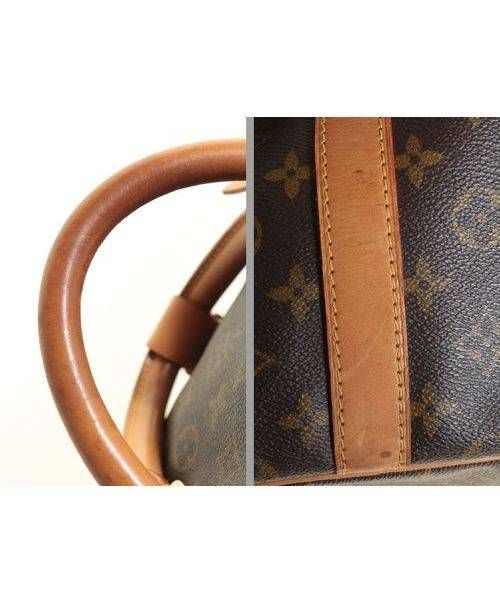 LOUIS VUITTON（ルイ ヴィトン）LOUIS VUITTON (ルイヴィトン) キーポルバンドリエール60/ストラップ付きソフトボストンバッ ブラウン サイズ:60の古着・服飾アイテム