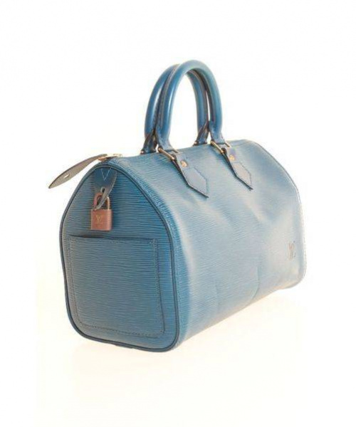 LOUIS VUITTON（ルイ ヴィトン）LOUIS VUITTON (ルイヴィトン) スピーディ25/ボストンバッグ ブルー サイズ:25の古着・服飾アイテム
