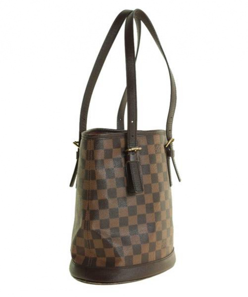 LOUIS VUITTON（ルイ ヴィトン）LOUIS VUITTON (ルイヴィトン) ダミエ マレ/ポーチ付ショルダートートバッグ エベヌ(ブラウン) サイズ:-の古着・服飾アイテム