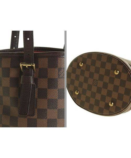 LOUIS VUITTON（ルイ ヴィトン）LOUIS VUITTON (ルイヴィトン) ダミエ マレ/ポーチ付ショルダートートバッグ エベヌ(ブラウン) サイズ:-の古着・服飾アイテム