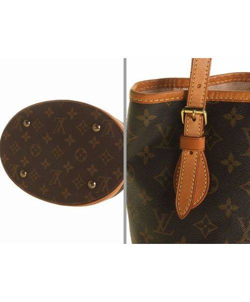 LOUIS VUITTON（ルイ ヴィトン）LOUIS VUITTON (ルイヴィトン) モノグラム プチバケット/ショルダートートバッグ/バケツ ブラウン サイズ:-の古着・服飾アイテム
