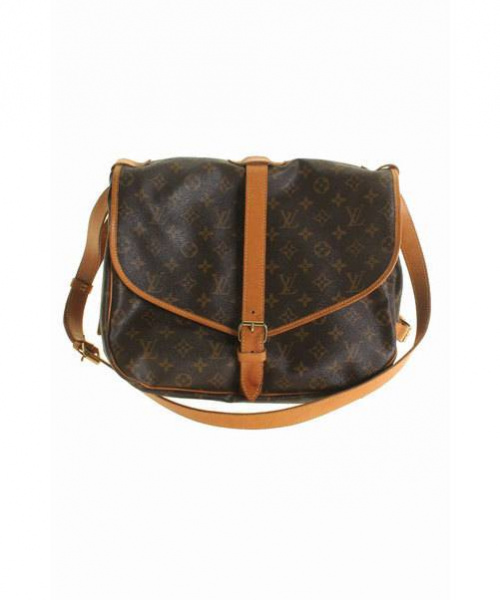 LOUIS VUITTON（ルイ ヴィトン）LOUIS VUITTON (ルイヴィトン) ソミュール35/Wファイスショルダーバッグ ブラウン サイズ:35の古着・服飾アイテム