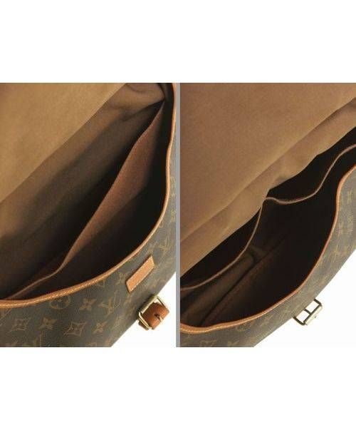 LOUIS VUITTON（ルイ ヴィトン）LOUIS VUITTON (ルイヴィトン) ソミュール35/Wファイスショルダーバッグ ブラウン サイズ:35の古着・服飾アイテム