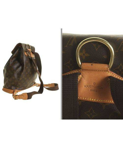 LOUIS VUITTON（ルイ ヴィトン）LOUIS VUITTON (ルイヴィトン) モノグラム モンスリMM/リュック ブラウン サイズ:MMの古着・服飾アイテム