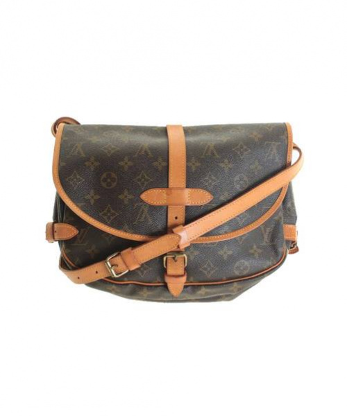 LOUIS VUITTON（ルイ ヴィトン）LOUIS VUITTON (ルイヴィトン) ソミュール30/Wフェイスショルダーバッグ ブラウン サイズ:30の古着・服飾アイテム