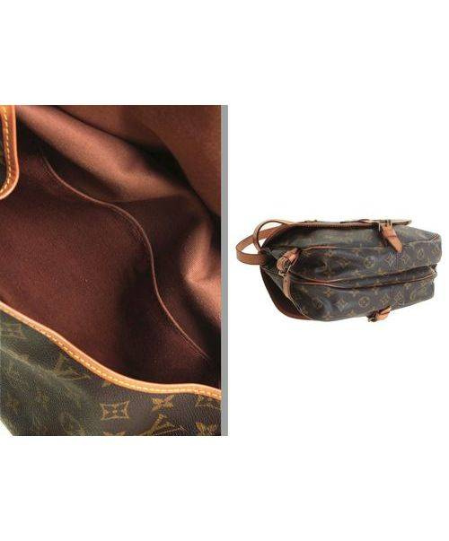 LOUIS VUITTON（ルイ ヴィトン）LOUIS VUITTON (ルイヴィトン) ソミュール30/Wフェイスショルダーバッグ ブラウン サイズ:30の古着・服飾アイテム