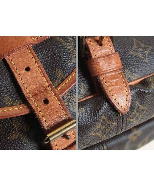 LOUIS VUITTON（ルイ ヴィトン）LOUIS VUITTON (ルイヴィトン) ソミュール30/Wフェイスショルダーバッグ ブラウン サイズ:30の古着・服飾アイテム